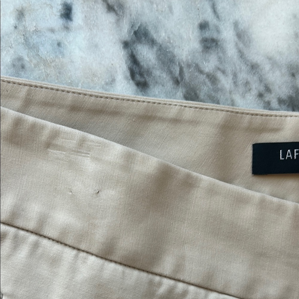 Lafayette 148 Beige Wide-Leg Trousers | 16 - Picture 4 of 5